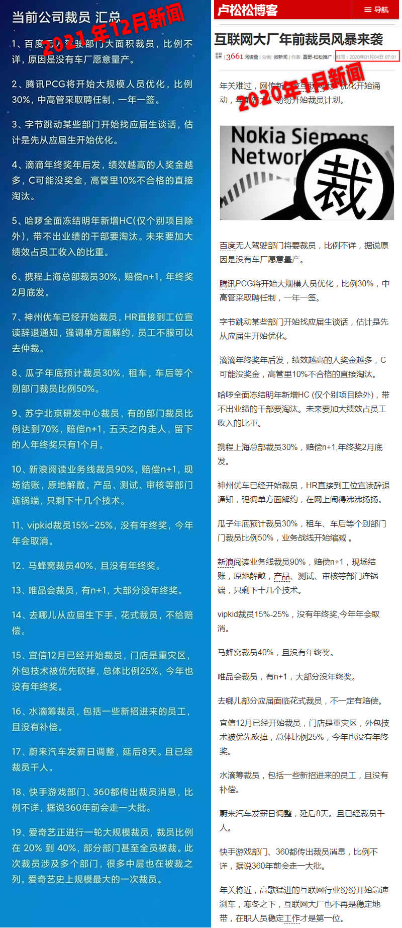 最近互聯網公司大面積裁員真相 生活感悟 IT職場 微新聞 第1張
