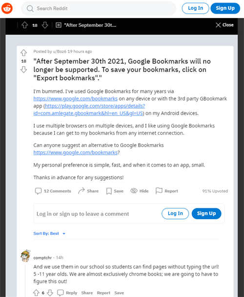 谷歌關閉下線Google Bookmarks書簽服務 Google 微新聞 第1張