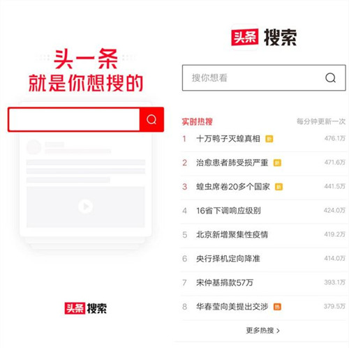 字節跳動推出“頭條搜索”獨立App 字節跳動 頭條搜索 今日頭條 微新聞 第1張