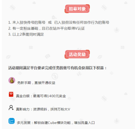 360快傳號開啟大V招募